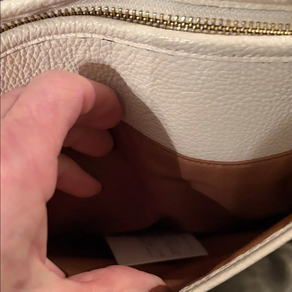 Coach Cream leather file Crossbody Bag A2081-91167